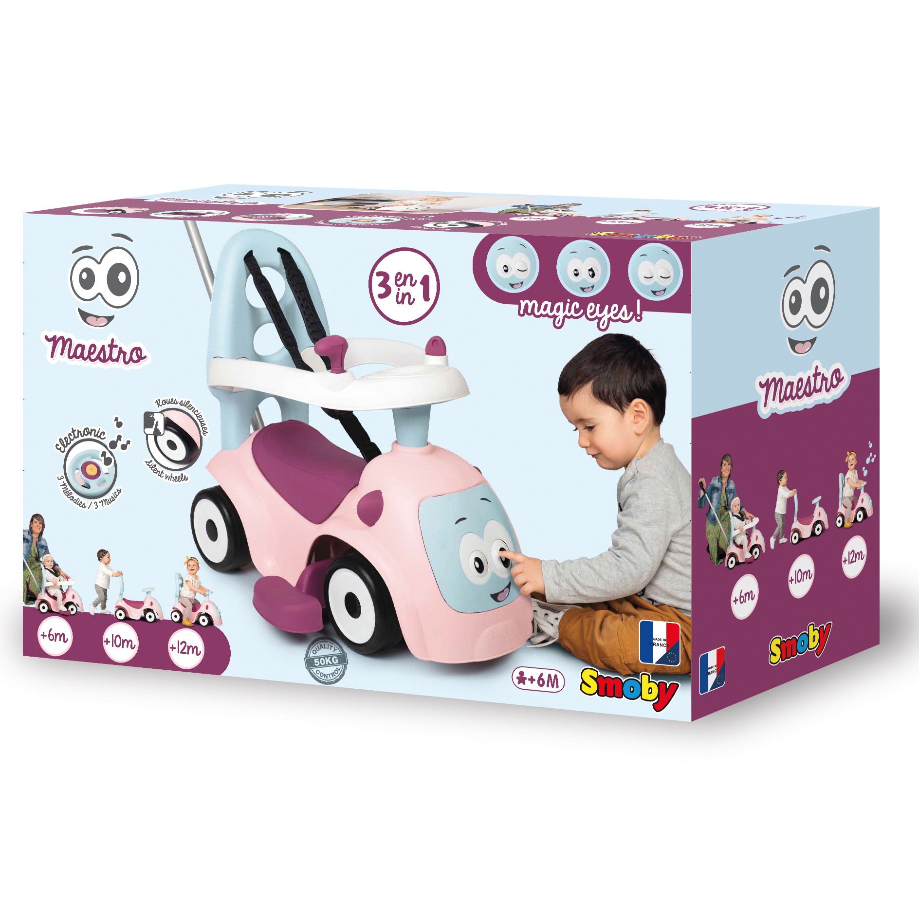 Maestro 3-in-1 Clip-On - Pink - Image 7