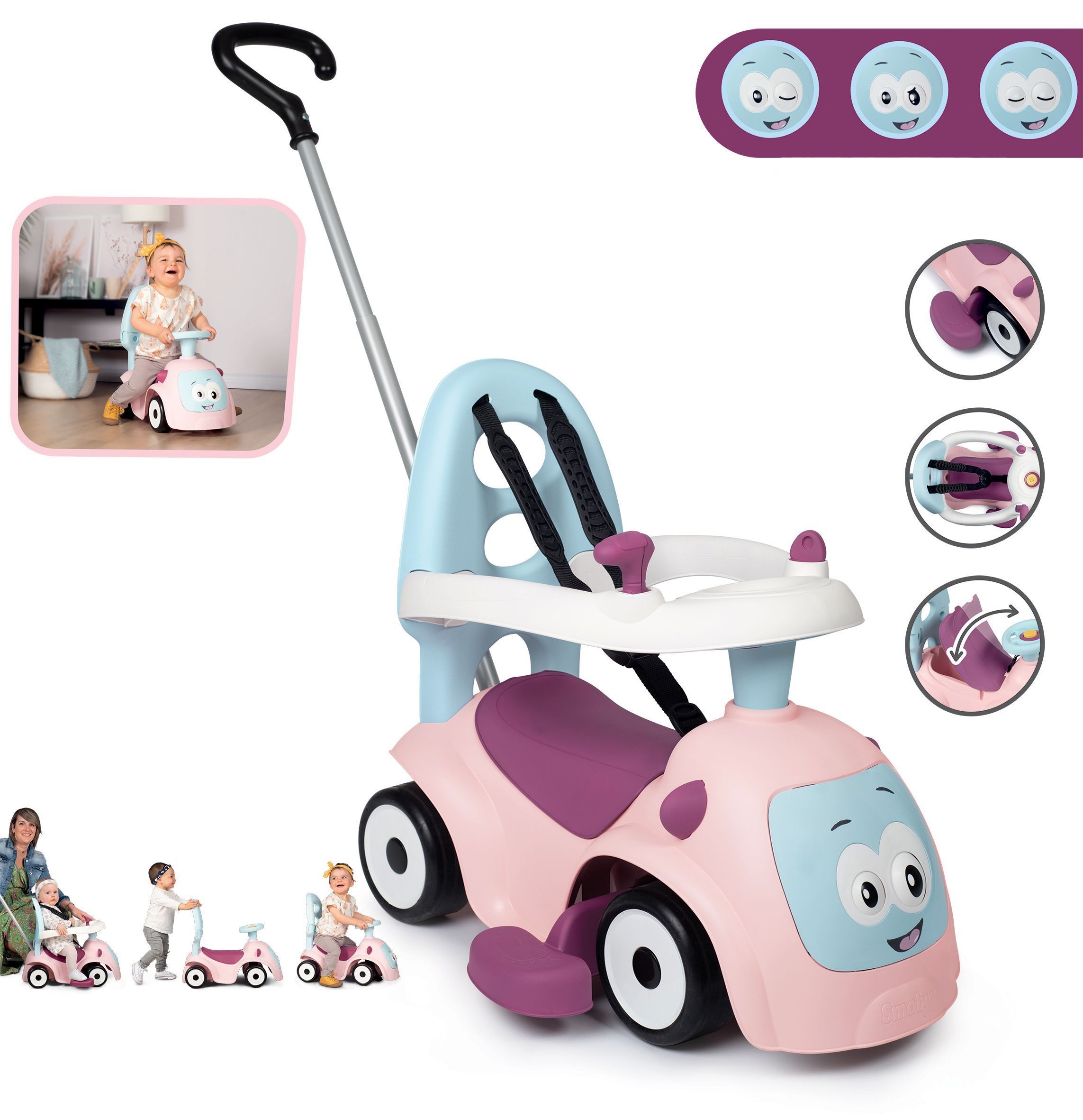 Maestro 3-in-1 Clip-On - Pink - Image 3