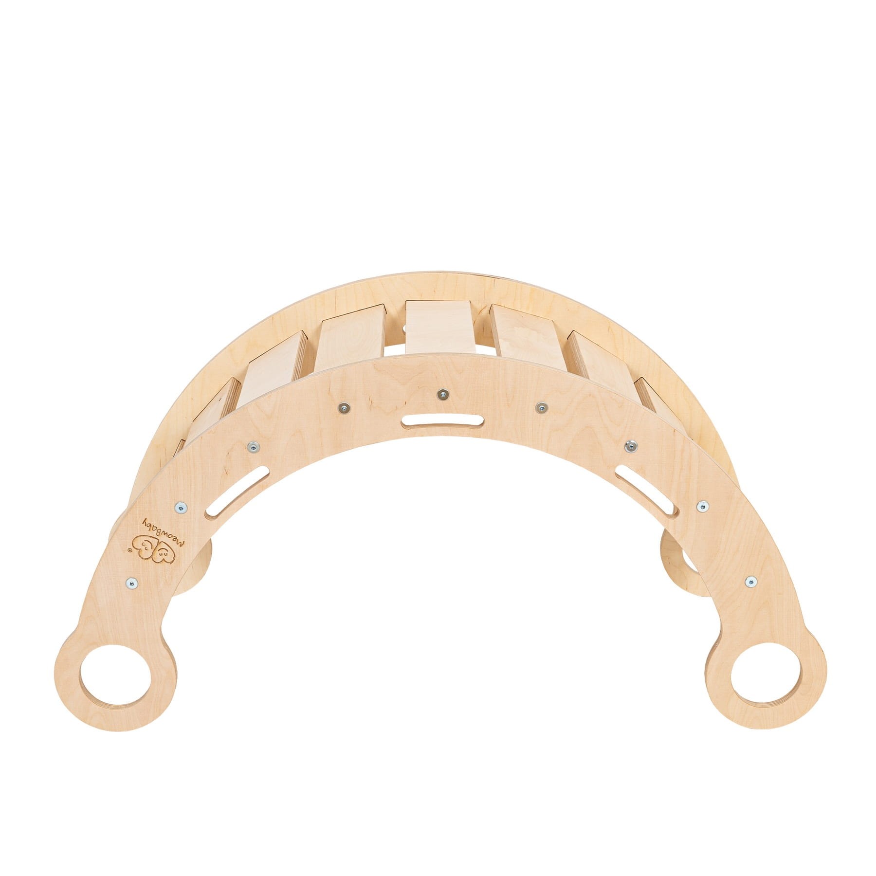 Snug Baby Swing - Natural with a Beige Cushion - Image 5