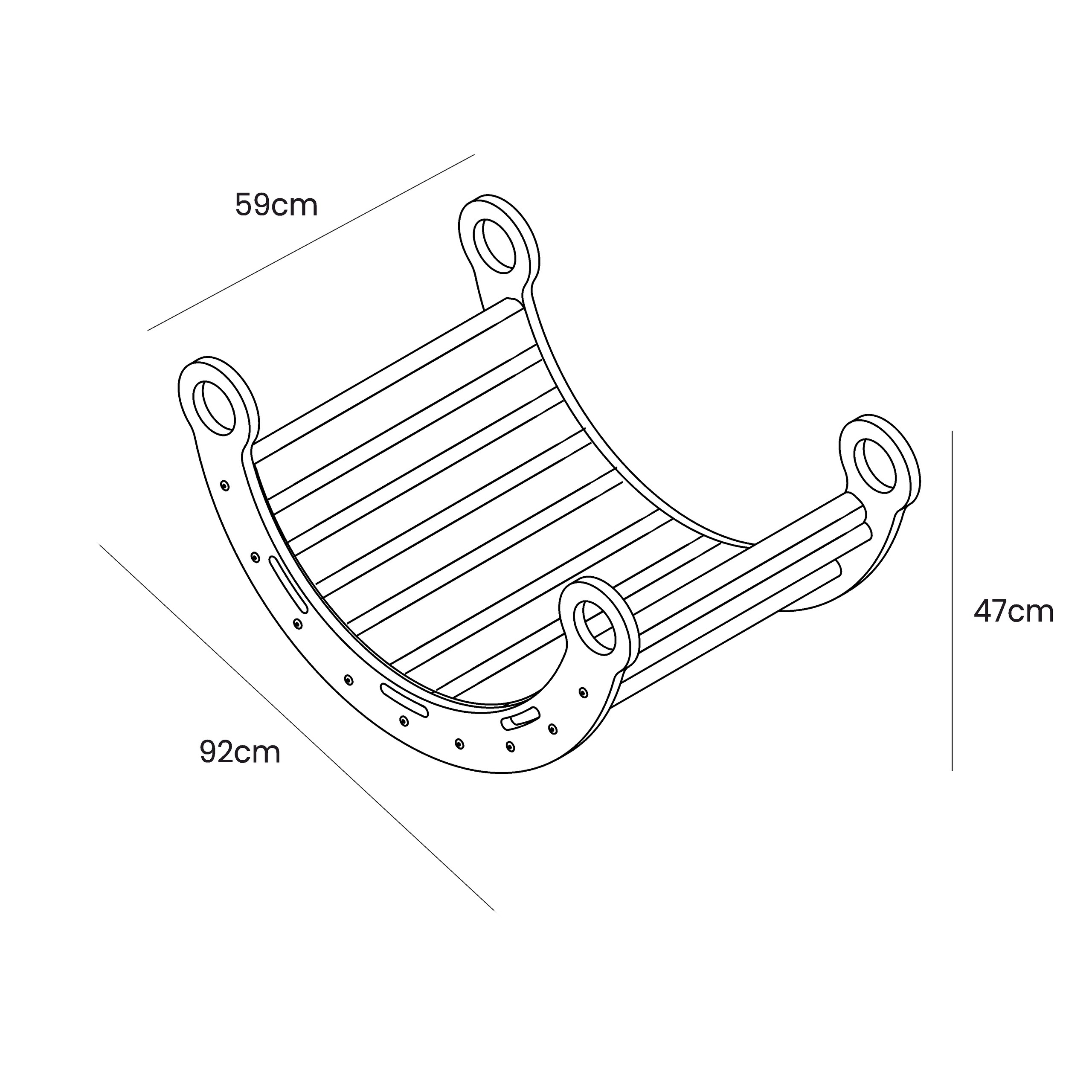 Snug Baby Swing - White Cushion - Image 4
