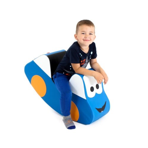 Pehme pealeistutav mänguasi - sinine auto