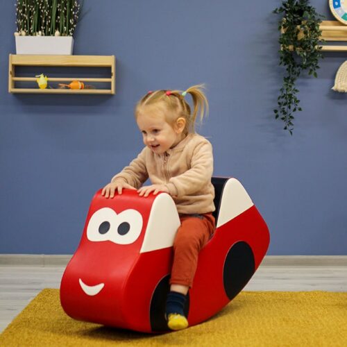 Pehme pealeistutav mänguasi - Red auto