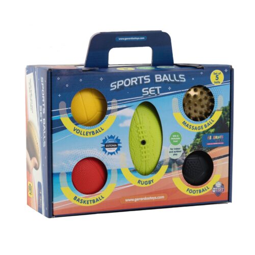 5-osaline spordipallide komplekt lastele