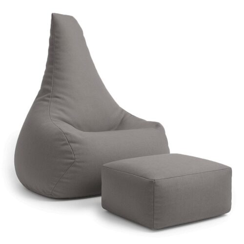 Tearo: A beanbag chair and footrest for little ones - Taupe