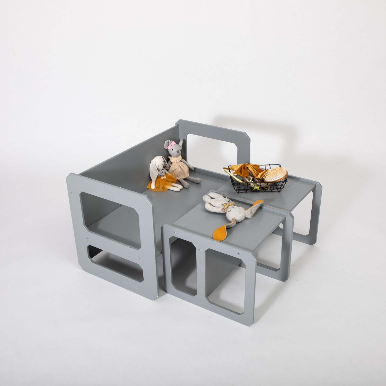 Montessori Weaning laud ja tool komplekt - 2 tooliga - Pilt 3