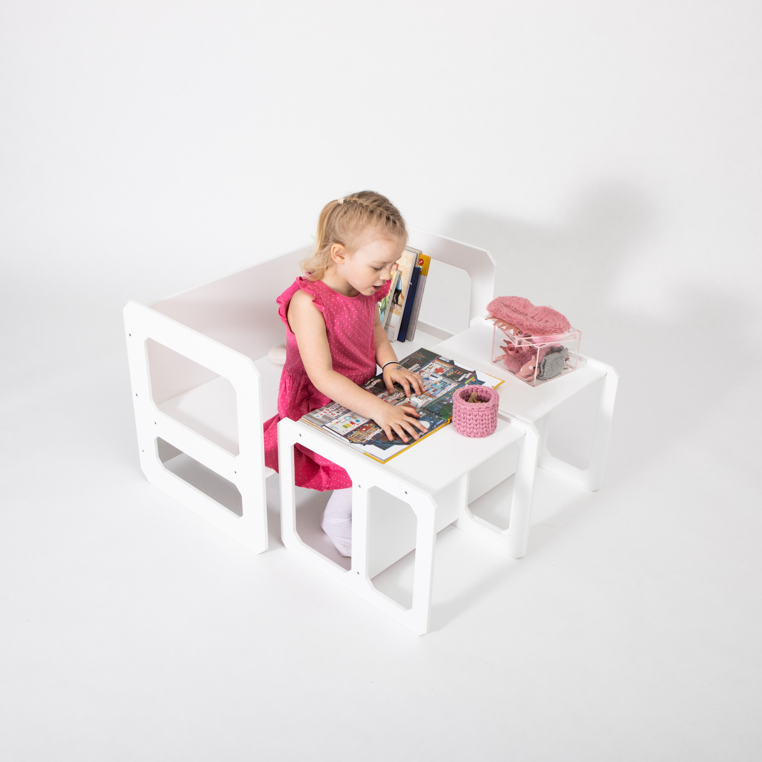Montessori Weaning laud ja tool komplekt - 2 tooliga - Pilt 5