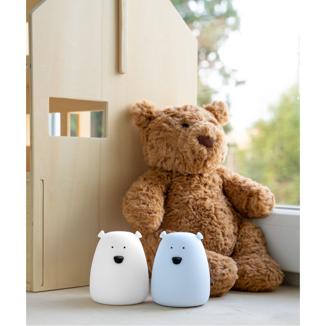 2 mini karulambi komplekt - valge ja arktiline sinine - Pilt 2