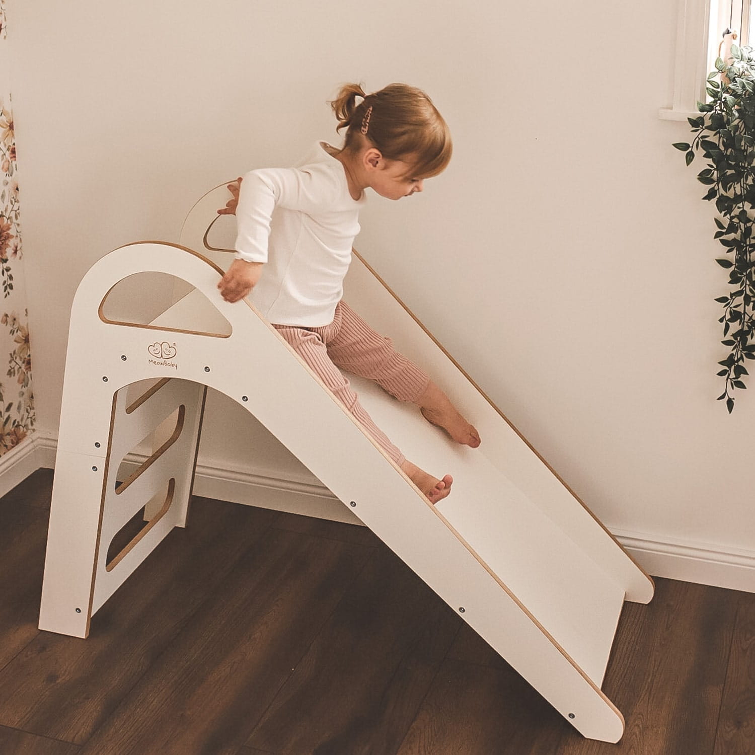 Puidust Scandi siseruumide liumägi lastele 87x46 cm - Pilt 3
