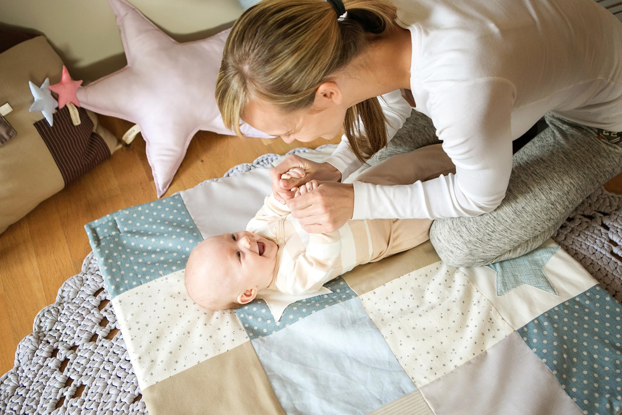 Small Baby Activity Mat, 80x80 cm - Blue - Image 7