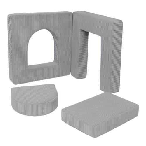 Stylish 4-piece soft play set for toddlers - Gray