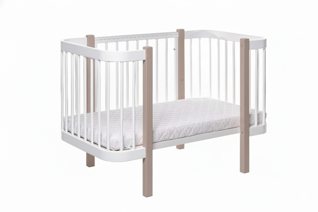 Beebivoodi ELIN – cappuccino/valge - Pilt 2