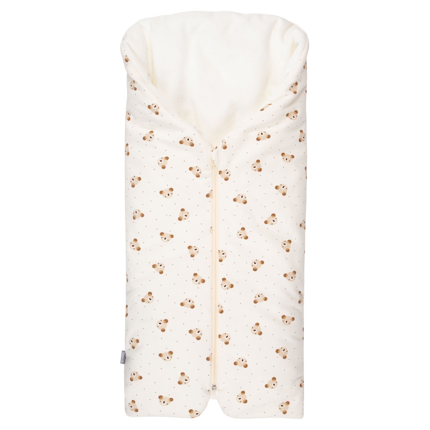 Baby Sleeping Bag and Blanket with Fringe – Beige/White, 0–6 Months - Image 5