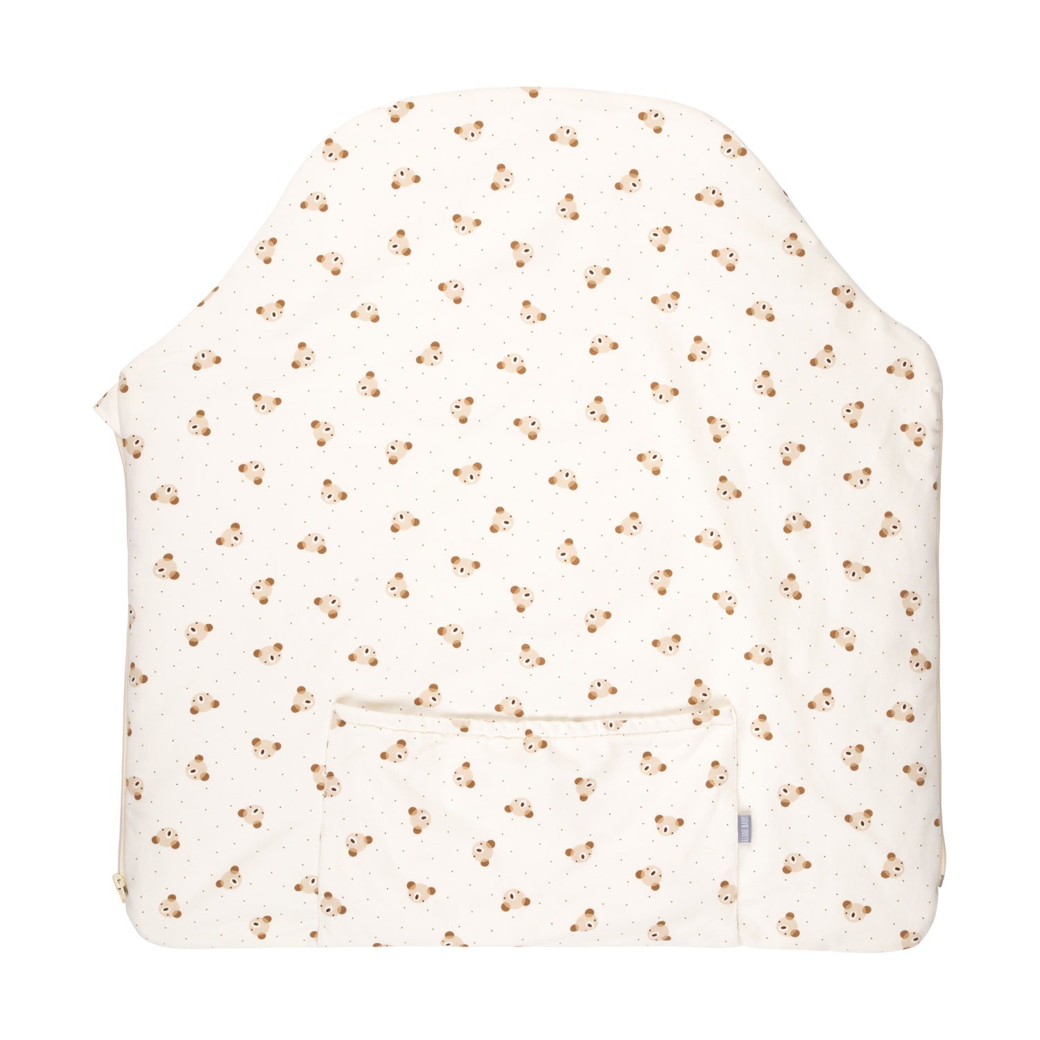 Baby Sleeping Bag and Blanket with Fringe – Beige/White, 0–6 Months - Image 6