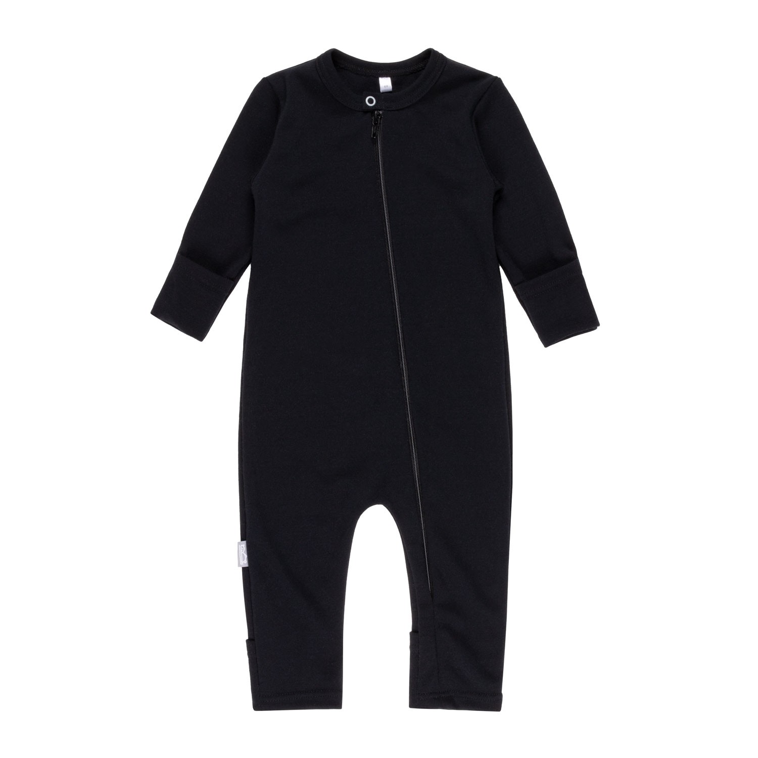 Merino Wool Baby Onesie – Black