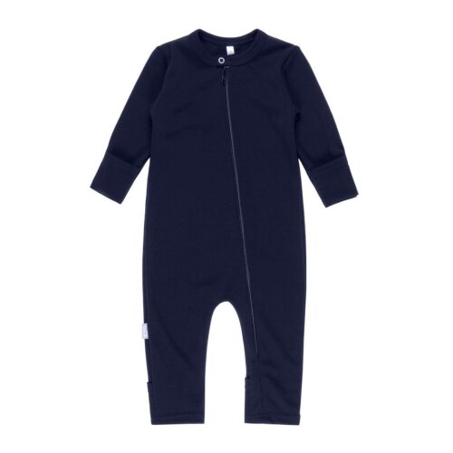 Merino Wool Baby Onesie – Blue