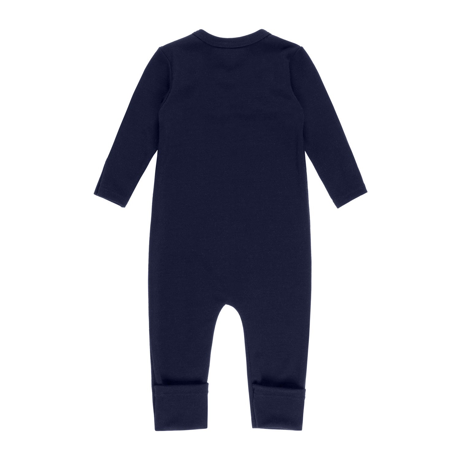 Merino Wool Baby Onesie – Blue - Image 2