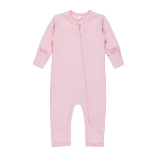 Merino Wool Baby Onesie – Pink