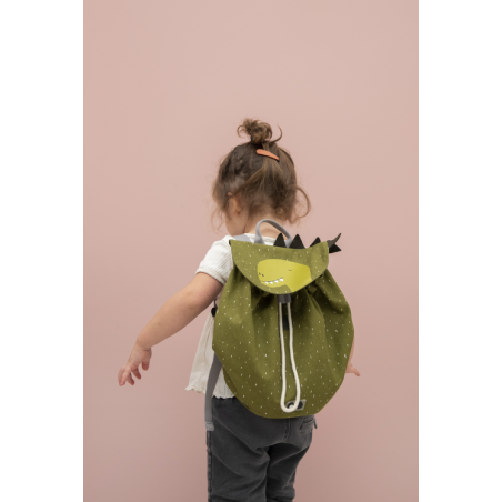 Small Backpack with Drawstring Closure - Mr. Dinosaur - Image 6