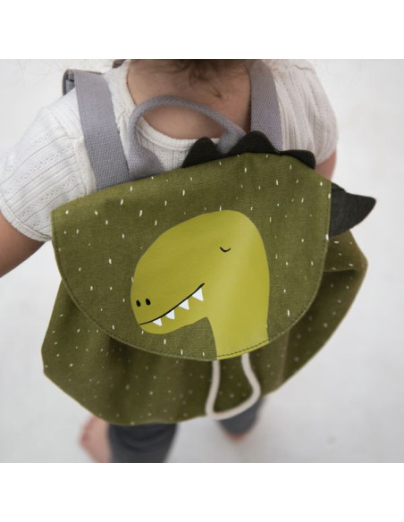 Small Backpack with Drawstring Closure - Mr. Dinosaur - Image 2