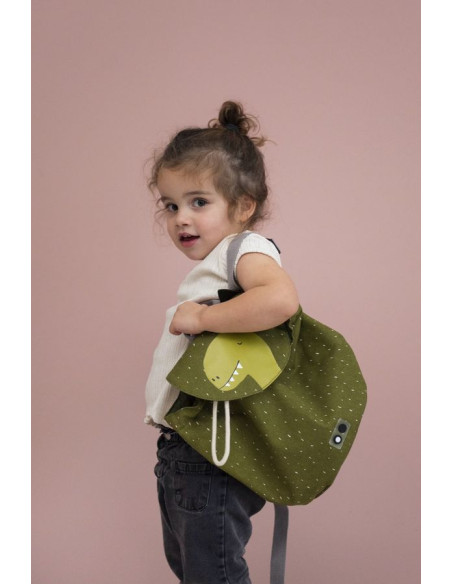 Small Backpack with Drawstring Closure - Mr. Dinosaur